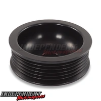 Universal - 6 Rib 2.9" Billet aluminum racing pulley - Hard anodized - Mechman - 24-0006S74-V2