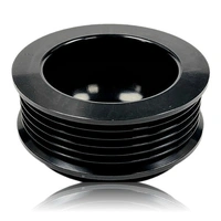 Rib Pulley, Extended Shoulder, Hard Anodized Alum - Mechman - 24-0006s74e