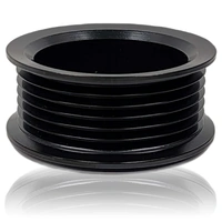Universal - 2.1" (55mm) 6 Rib Pulley, Hard Anodized Steel - Mechman - 24-82277