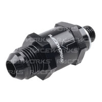 raceworks METRIC TO AN ONE WAY VALVES RWF-612-06BK