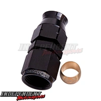 Universal - Tube to Female AN Adapter 3/8" to -6AN - AEROFLOW - AF108-06BLK