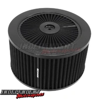 Universal - Black Full Flow Air Filter Assembly 9" x 5" - 5-1/8" Neck - Black Washable Cotton - Aeroflow - AF2251-1375