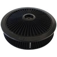 14" x 3" Full Flow Air Filter Drop Base, Black