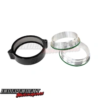 Universal - 3.5" Billet Intercooler Clamps Stainless Steel Black Clamp - AEROFLOW - AF25-3500SS-BLK