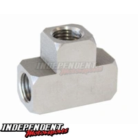 Stainless Steel Inverted Female T-Block 3/8"-24 x 1/8" NPT Aeroflow AF386