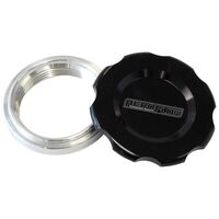 Low Profile Billet Aluminium Filler Cap & Bung Blue OR Black