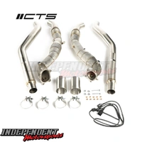 Audi C7 C7.5 S6 S7 RS7 4.0T CTS Turbo Cast Downpipe Set with High Flow Cats CTS-EXH-DP-0026-CAT