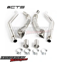 Audi C7 C7.5 S6 S7 RS7 4.0T CTS Turbo Cast Race Downpipe Set Catless 3" T304 Stainless Steel EA824 CTS-EXH-DP-0026