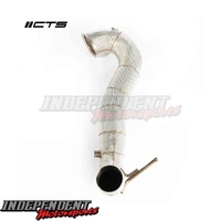 Mercedes-Benz A45 CLA45 GLA45 AMG M133 W176 W117 X156 CTS Turbo 3.5" Race Catless Downpipe T304 Stainless OE Heat Shielding CTS-EXH-DP-0029