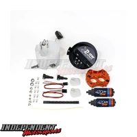 Universal DeatschWerks 3.0L Modular Fuel Surge Tank Kit with DW420 In-Tank Fuel Pump Billet Aluminium upto 1000HP Support Black 6-000-30ST-421