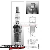 GR14YS Brisk Racing Silver Spark Plug