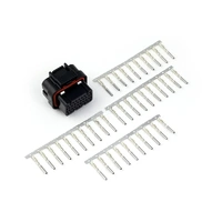 Plug and Pins Only - AMP 34 Pin 4 Row 3 Keyway Superseal Connector