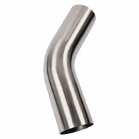 45 Degree Mandrel Bend Brushed Stainless Steel