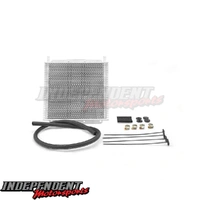 Trans Oil Cooler Kit - 280 x 255 x 19mm (3/8" Hose Barb) - PWR - PWO0528-K