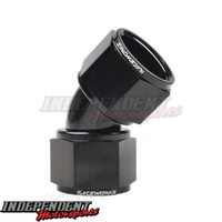 Universal - Female to Female Swivel AN-12 45 Deg - Raceworks - RWF-132-12BK