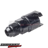 Universal - Female SAE EFI Quick Connect to AN Male Flare Fitting RWF-803-06-06BK - Raceworks - RWF-805-06-06BK