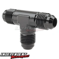 AN Male Flare Tee Adapter Black Raceworks RWF-824-BK Series [AN: -8]