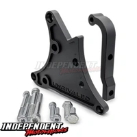 Ford Barra High Mount LS Alternator Bracket Unrivaled Engineering URBR-ALB3 (Black without Eccentric Idler Pulley)