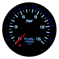Raceworks 52mm Electronic Carby Fuel Pressure Gauge