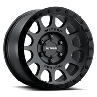 Method 305-HD NV [Bore Size: 108] [CHOOSE STYLE: Double Black] [SIZE BOLT OFFSET SPACING: 17x8.5 6x139.7 0]