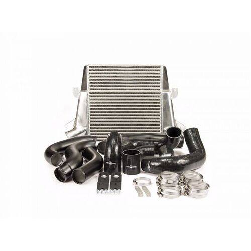 Ford FG XR6 Barra Intercooler Kit [Option: Stage 1 Stepped Core Silver Finish]